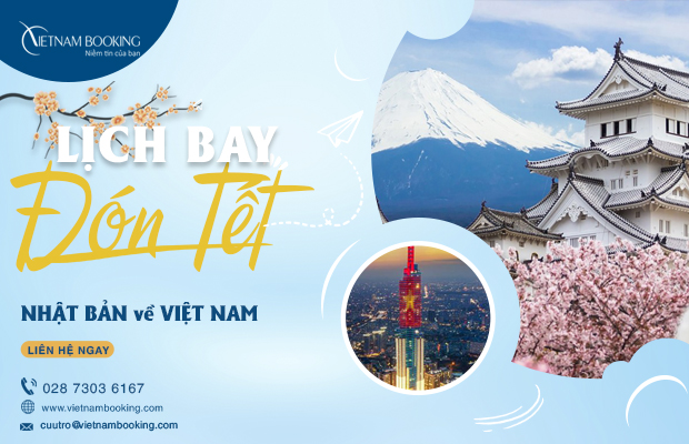 Chuyến bay từ Nhật Bản về Việt Nam 2022 | Đặt ngay!