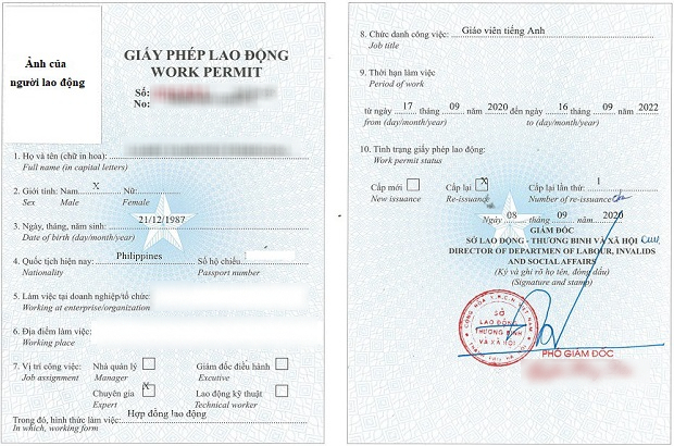 Dịch vụ làm work permit cho người nước ngoài uy tín, giá rẻ