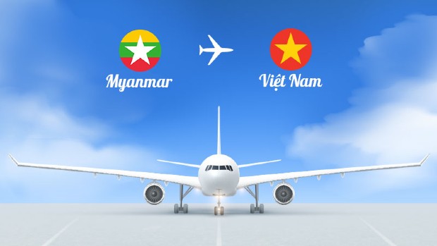 Đặt vé máy bay từ Myanmar về Việt Nam