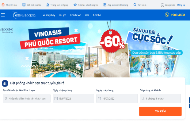 Website Vietnam Booking