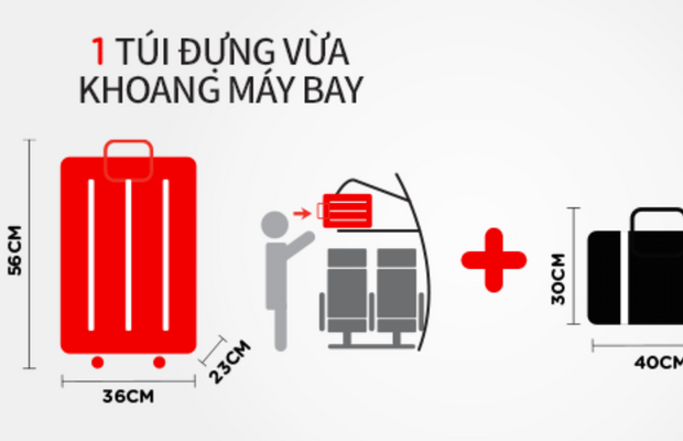 Quy định hành lý xách tay khi đặt vé máy bay AirAsia mới nhất 